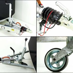 Debon Przyczepa furgonowa Roadster C1000 200x500x200 cm 3,5 t czarna - obrazek 3