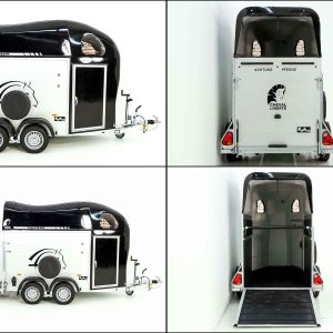 Cheval Liberte Przyczepa do koni GOLD One 1,5 | Zawieszenie Pullman | czarna - obrazek 15