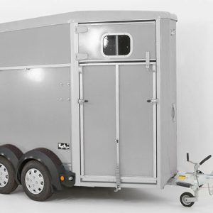 Ifor Williams Przyczepa do koni HB403 | 1,5-konny | Srebrna - obrazek 11
