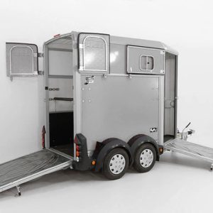Ifor Williams Przyczepa do koni HB403 | 1,5-konny | Srebrna - obrazek 13