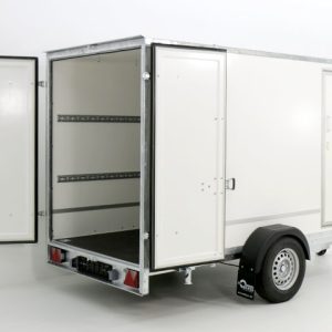 Blyss Przyczepa kontenerowa 146x304cm Wys.: 180cm 1,3t | Drzwi boczne - obrazek 6