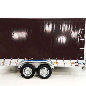 Przyczepa z plandeką 185x400cm 2600kg | Typ 10.26 | Wysoka plandeka 200cm - Czarna - obrazek 5