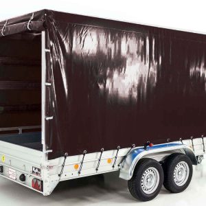 Przyczepa z plandeką 185x400cm 2600kg | Typ 10.26 | Wysoka plandeka 200cm - Czarna - obrazek 6