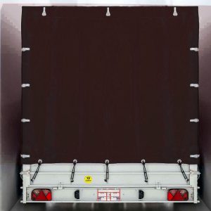 Przyczepa z plandeką 185x400cm 2600kg | Typ 10.26 | Wysoka plandeka 200cm - Czarna - obrazek 7