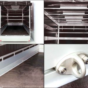 Przyczepa z plandeką 185x400cm 2600kg | Typ 10.26 | Wysoka plandeka 200cm - Czarna - obrazek 10