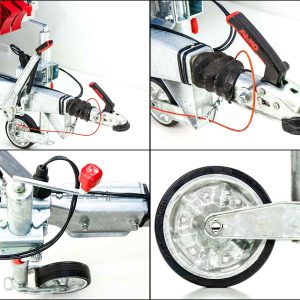 Przyczepa z plandeką 185x400cm 2600kg | Typ 10.26 | Wysoka plandeka 200cm - Czarna - obrazek 11