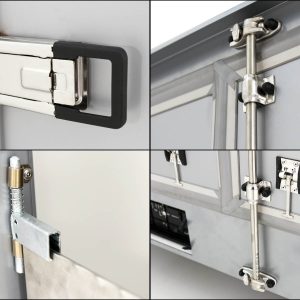 Vezeko Przyczepa furgonowa opuszczana 157x344cm Wys.:190cm 2,7t | Biała - obrazek 7