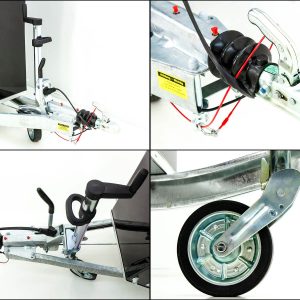 Cheval Liberte Przyczepa do koni GOLD One 1,5 | zawieszenie Pullman | z siodlarnią | czarna - obrazek 9