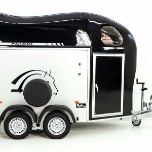 Cheval Liberte Przyczepa do koni GOLD One 1,5 | zawieszenie Pullman | z siodlarnią | czarna - obrazek 16