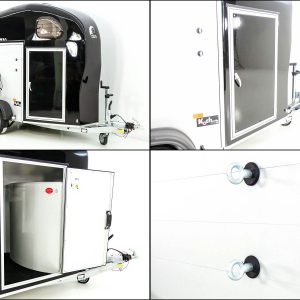 Cheval Liberte Przyczepa do koni GOLD One 1,5 | zawieszenie Pullman | z siodlarnią | czarna - obrazek 4