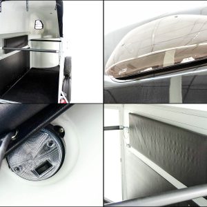 Cheval Liberte Przyczepa do koni GOLD One 1,5 | zawieszenie Pullman | z siodlarnią | czarna - obrazek 7