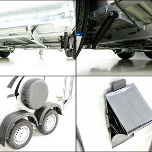 Cheval Liberte Przyczepa do koni GOLD One 1,5 | zawieszenie Pullman | z siodlarnią | czarna - obrazek 8