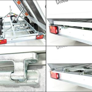 Debon Wywrotka trójstronna 180x360 3,5t | pompa elektryczna | burty siatkowe - obrazek 6