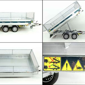 Debon Wywrotka trójstronna 180x360 3,5t | pompa elektryczna | burty siatkowe - obrazek 13