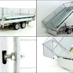 Debon Wywrotka trójstronna 180x360 3,5t | pompa elektryczna | burty siatkowe - obrazek 14