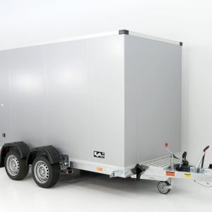 Vezeko Przyczepa kontenerowa opuszczana 157x344cm Wys.: 190cm 2,7t | Czarna