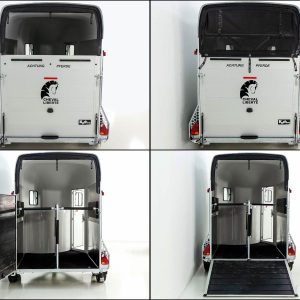 Cheval Liberte Przyczepa do koni GOLD Origins | z siodlarnią | biała - obrazek 5