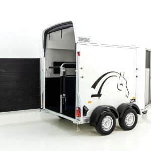 Cheval Liberte Przyczepa do koni GOLD Origins | z siodlarnią | biała - obrazek 12