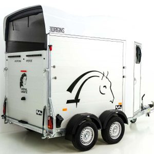 Cheval Liberte Przyczepa do koni GOLD Origins | z siodlarnią | biała - obrazek 14