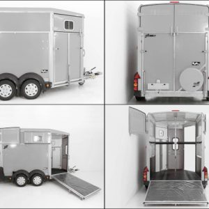 Ifor Williams Przyczepa do koni HB511 | Srebrna | Przednie wyjście - obrazek 14