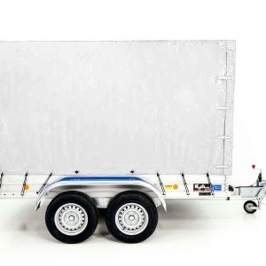 Przyczepa Koch z plandeką 150x300cm 2600kg | Typ 7.26 | Wysoka plandeka 180cm - Biała - obrazek 3