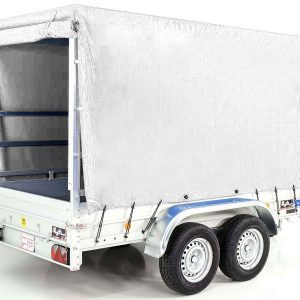 Przyczepa Koch z plandeką 150x300cm 2600kg | Typ 7.26 | Wysoka plandeka 180cm - Biała - obrazek 4