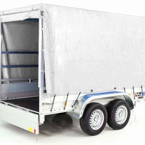 Przyczepa Koch z plandeką 150x300cm 2600kg | Typ 7.26 | Wysoka plandeka 180cm - Biała - obrazek 7