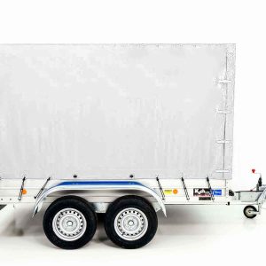 Przyczepa Koch z plandeką 150x300cm 2600kg | Typ 7.26 | Wysoka plandeka 180cm - Biała - obrazek 8