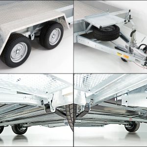 Variant Przyczepa do maszyn budowlanych Maxi Load 180x400 3,5t | rampa | podłoga aluminiowa | Beavertail - obrazek 4