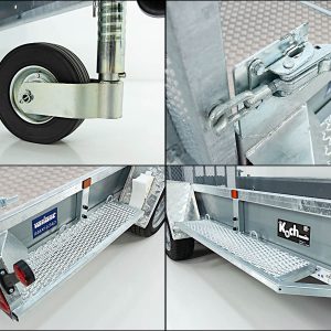 Variant Przyczepa do maszyn budowlanych Maxi Load 180x400 3,5t | rampa | podłoga aluminiowa | Beavertail - obrazek 5