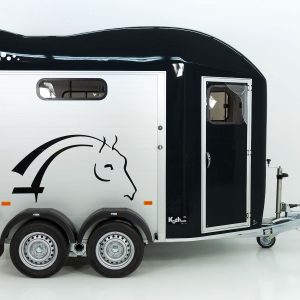 Cheval Liberte Przyczepa do koni GOLD 3 | Premium Pullman 2 | z siodlarnią | czarna - obrazek 13