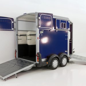 Ifor Williams Przyczepa do koni HB511 | Niebieska | Przednie wyjście - obrazek 11