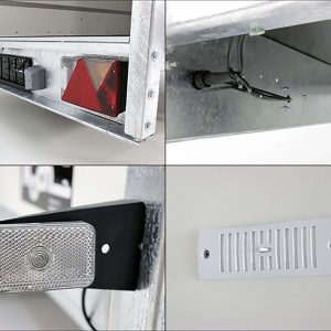 Blyss Przyczepa furgonowa 130x264cm Wys.:150cm 1,3t | Rampa - obrazek 15