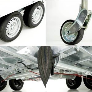 Unsinn Wywrotka trójstronna UDK 175x306cm 2,6t | pompa elektryczna | pompa awaryjna | burty siatkowe 65cm - obrazek 4