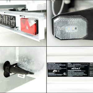 Unsinn Wywrotka trójstronna UDK 175x306cm 2,6t | pompa elektryczna | pompa awaryjna | burty siatkowe 65cm - obrazek 5