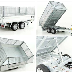 Unsinn Wywrotka trójstronna UDK 175x306cm 2,6t | pompa elektryczna | pompa awaryjna | burty siatkowe 65cm - obrazek 12