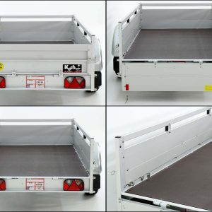 Przyczepa z plandeką 125x250cm 750kg | Typ U4 | Plandeka płaska Profi biała - obrazek 8