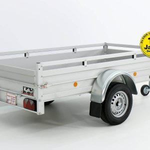 Przyczepa z plandeką 125x250cm 750kg | Typ U4 | Plandeka płaska Profi biała