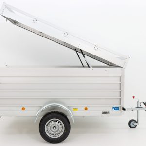 Przyczepa skrzyniowa z pokrywą 125x250cm wysokość 50cm 1300kg | Typ 4.13 - obrazek 7