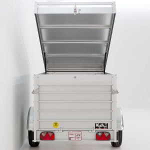 Przyczepa skrzyniowa z pokrywą 125x250cm wysokość 50cm 1300kg | Typ 4.13 - obrazek 9