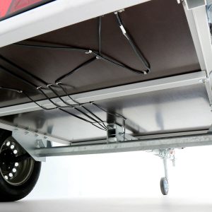 Przyczepa skrzyniowa z pokrywą 125x250cm wysokość 50cm 1300kg | Typ 4.13 - obrazek 11