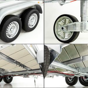 Przyczepa tandem 150x300cm 2600kg | Typ 7.26 | Aluminiowa podłoga - obrazek 9