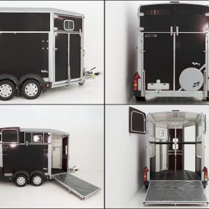 Ifor Williams Przyczepa do koni HB511 | Czarna | Przednie wyjście - obrazek 14