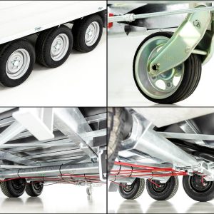 Przyczepa wywrotka tylna wielofunkcyjna Twintrailer TR35-40 3,5t | 192x402x140 cm | TridaX - obrazek 8