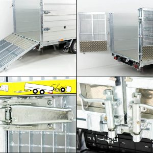 Przyczepa wywrotka tylna wielofunkcyjna Twintrailer TR35-40 3,5t | 192x402x140 cm | TridaX - obrazek 5