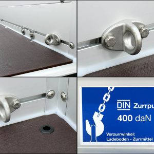 Przyczepa Koch z plandeką 125x250cm 750kg | Typ U4 | Płaska plandeka Profi biała - obrazek 12