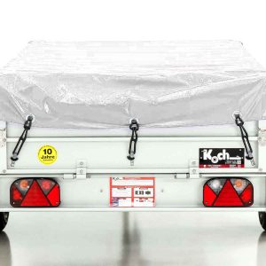 Przyczepa Koch z plandeką 125x250cm 750kg | Typ U4 | Płaska plandeka Profi biała - obrazek 5