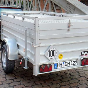 Przyczepa skrzyniowa z pokrywą 105x205cm wysokość 50cm 1000kg | Typ B1000 - obrazek 5