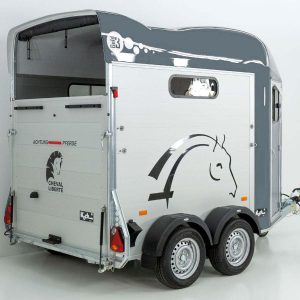 Cheval Liberte Przyczepa do koni GOLD 3 | Premium | Pullman 2 | z siodlarnią | szara - obrazek 14