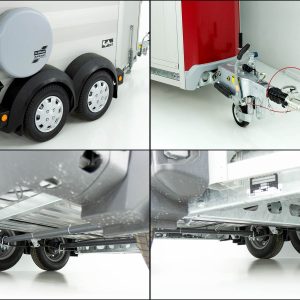 Ifor Williams Przyczepa do koni HBX403 | Przednie wyjście | nowy model | Czerwona - obrazek 3
